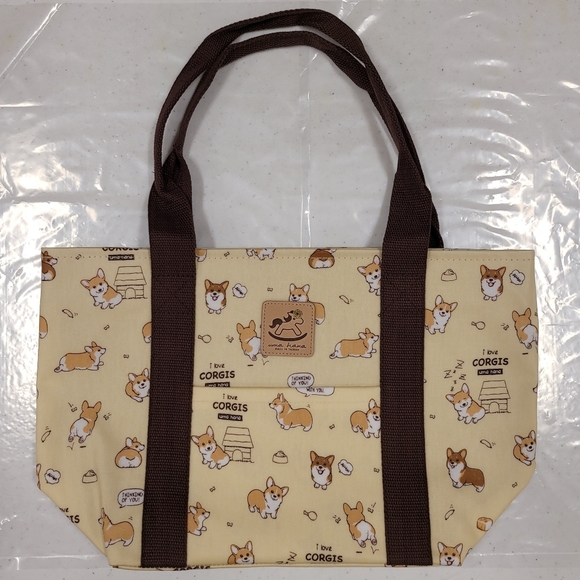 Waterproof Corgi Dumpling Tote Shoulder Bag Purse - Picture 7 of 12